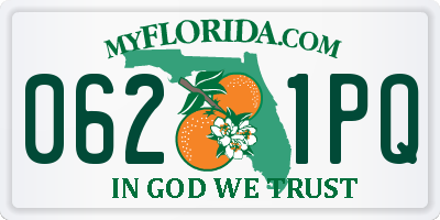 FL license plate 0621PQ
