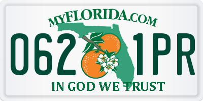 FL license plate 0621PR