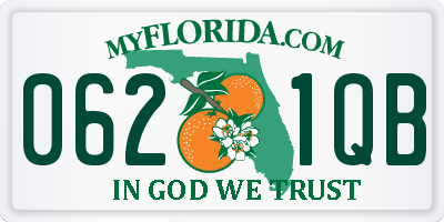 FL license plate 0621QB