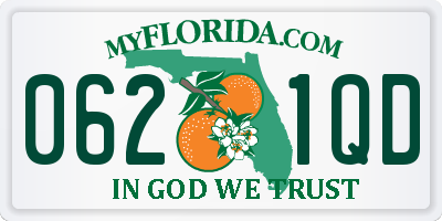 FL license plate 0621QD