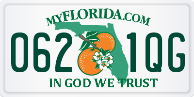 FL license plate 0621QG