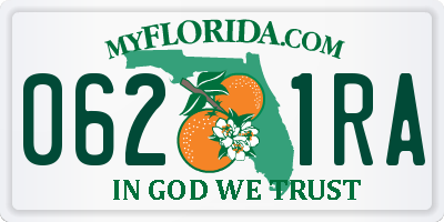 FL license plate 0621RA