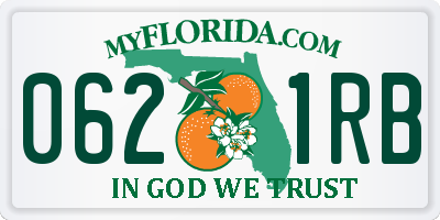 FL license plate 0621RB