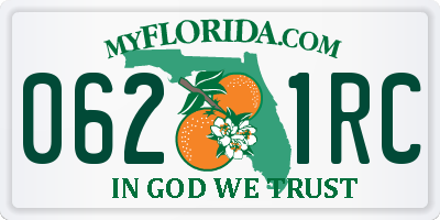 FL license plate 0621RC