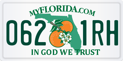 FL license plate 0621RH