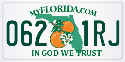 FL license plate 0621RJ