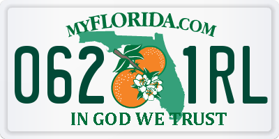 FL license plate 0621RL