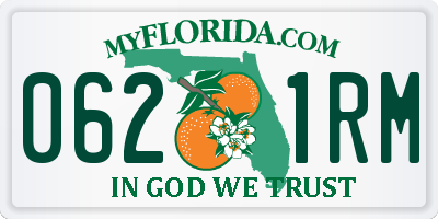 FL license plate 0621RM