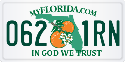 FL license plate 0621RN