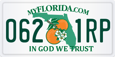FL license plate 0621RP