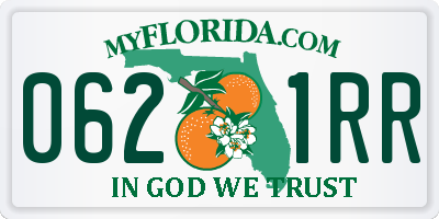 FL license plate 0621RR