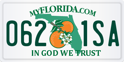 FL license plate 0621SA
