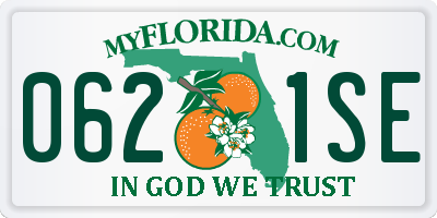 FL license plate 0621SE