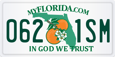 FL license plate 0621SM