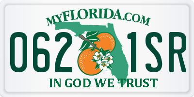 FL license plate 0621SR