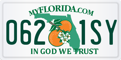 FL license plate 0621SY