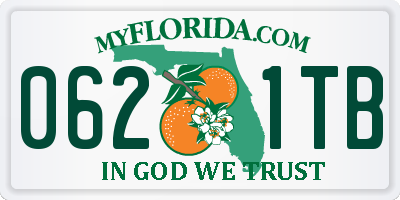 FL license plate 0621TB