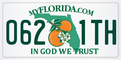 FL license plate 0621TH