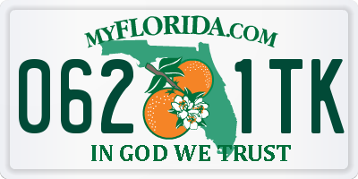 FL license plate 0621TK