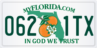 FL license plate 0621TX