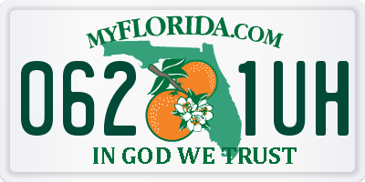 FL license plate 0621UH