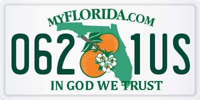 FL license plate 0621US