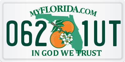 FL license plate 0621UT