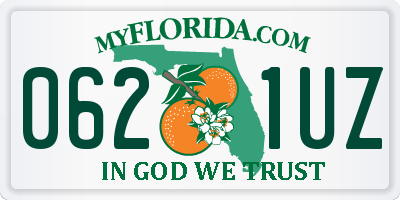FL license plate 0621UZ