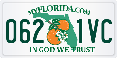 FL license plate 0621VC