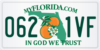 FL license plate 0621VF