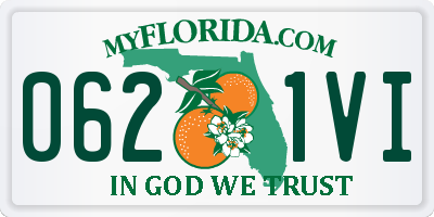 FL license plate 0621VI