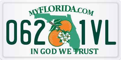 FL license plate 0621VL