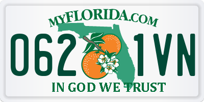 FL license plate 0621VN
