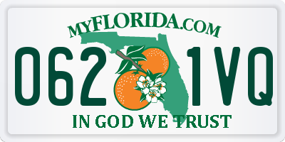 FL license plate 0621VQ