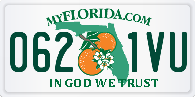 FL license plate 0621VU