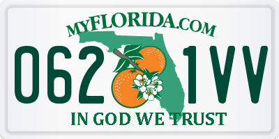 FL license plate 0621VV