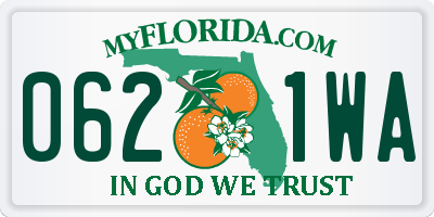 FL license plate 0621WA