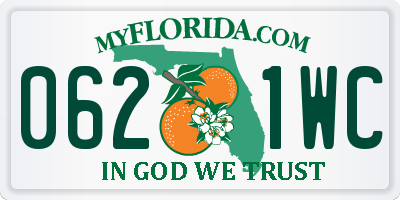 FL license plate 0621WC