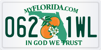 FL license plate 0621WL