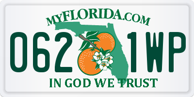 FL license plate 0621WP