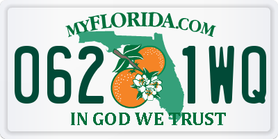 FL license plate 0621WQ