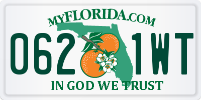 FL license plate 0621WT