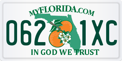 FL license plate 0621XC