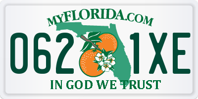 FL license plate 0621XE