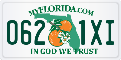 FL license plate 0621XI