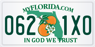 FL license plate 0621XO