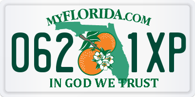 FL license plate 0621XP
