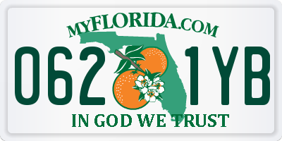 FL license plate 0621YB