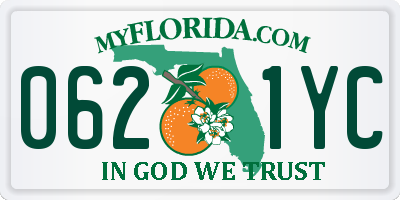 FL license plate 0621YC
