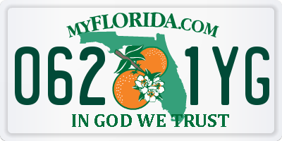 FL license plate 0621YG